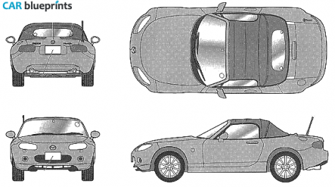 2006 Mazda MX-5 NC Limited Cabriolet blueprint